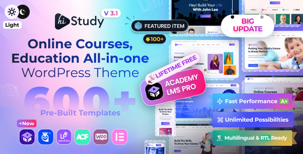 Education WordPress Theme – HiStudy