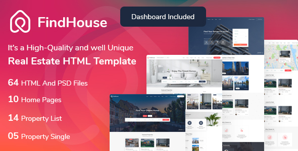 FindHouse – Real Estate HTML Template