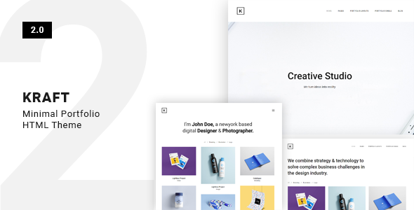 Kraft – Minimal Portfolio Template