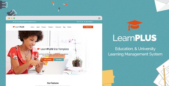 LearnPLUS – Education LMS Responsive Theme – Education