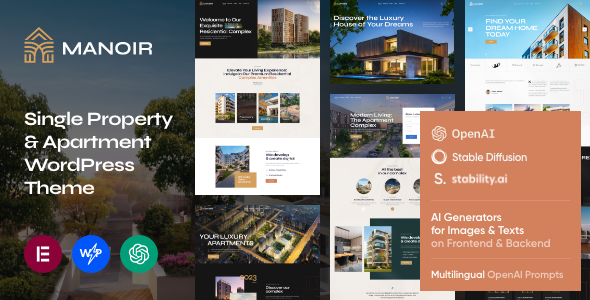 Manoir –  Single Property & Apartment WordPress Theme