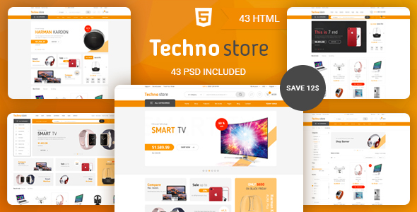 Techno Store – Electronic eCommerce HTML Template