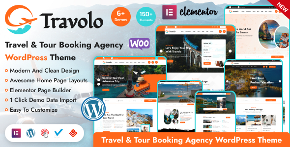 Travolo – Travel Agency & Tour Booking WordPress Theme