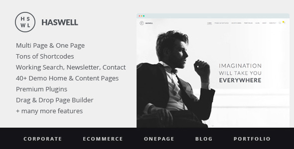 Haswell – Multipurpose One & Multi Page WordPress Theme