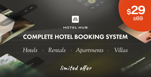 Hotel Hub – AI-Powered Booking and Management WordPress Theme