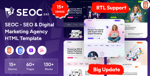 SEOC – SEO & Digital Marketing Agency HTML Template