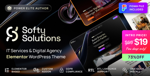 Softy Solutions – IT Services & Digital Agency WordPress Theme