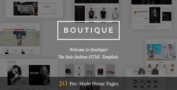 Boutique – Kute Fashion HTML Template
