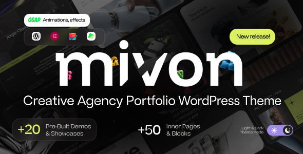 Mivon – Creative Agency Portfolio WordPress Theme
