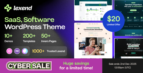Lexend – Software, SaaS & Startup WordPress Theme