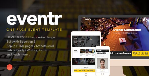 Eventr – One Page Event Template