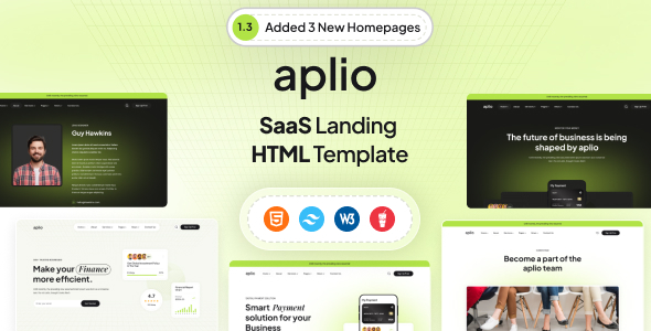 Aplio – SaaS Landing Template