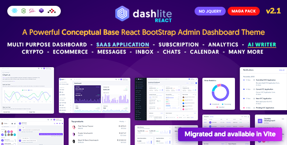 DashLite – React Admin Dashboard Template