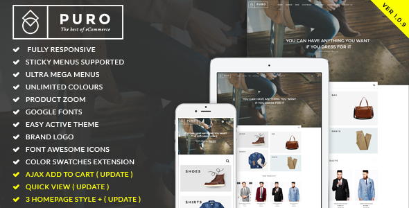 Puro – Responsive Magento Theme