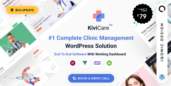 KiviCare – Medical & Health WordPress Theme for Clinics