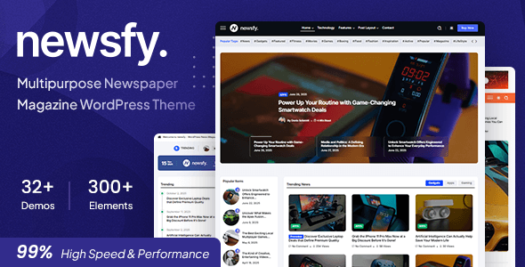 Newsfy – Modern News & Magazine WordPress Theme