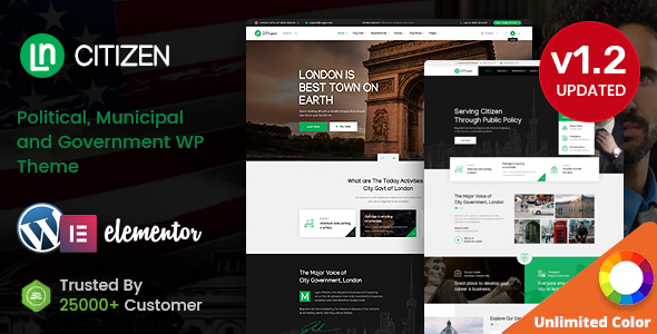 CityZen – Municipal and Government WordPress Theme + RTL