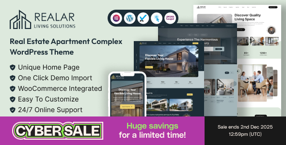 Realar – Real Estate WordPress Theme