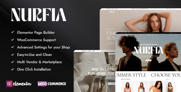 Nurfia – Fashion & Furniture WooCommerce Theme