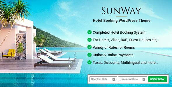 Sunway – Hotel Booking WordPress Theme