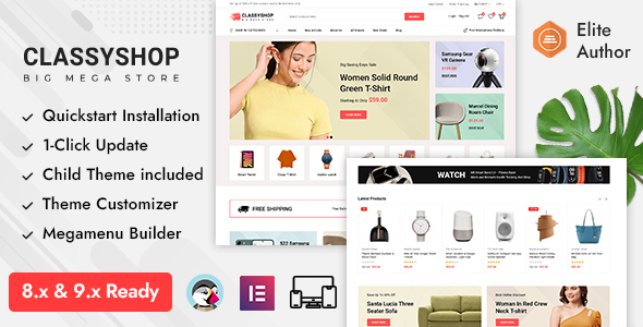 Classyshop – Premium Mega Store Prestashop Responsive Theme