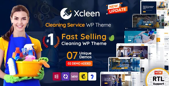 Xcleen – Cleaning Services WordPress Theme