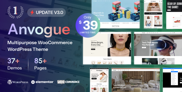 Anvogue – Advanced Multipurpose WooCommerce Theme