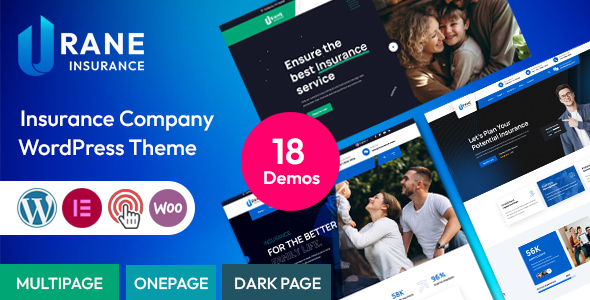 Urane – Insurance WordPress Theme
