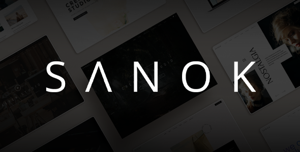 Sanok – Clean Minimalist One & Multipage WordPress Theme
