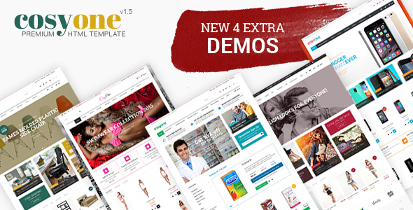 CosyOne – Furniture, Interior, Drugstore, Lingerie, Electronics, Clothing HTML Template