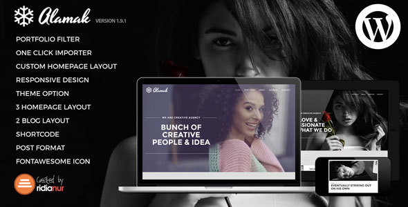 Alamak – Responsive One Page Portfolio Theme