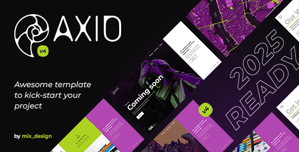 Axio – Coming Soon HTML Template