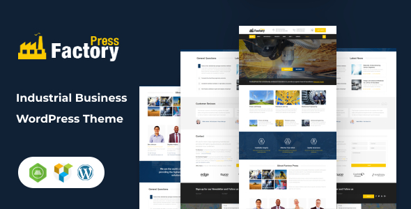 FactoryPress – Factory, Company And Industry WP Theme