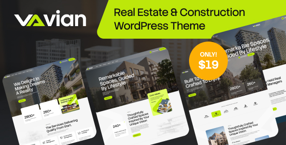 Vian – Real Estate & Construction WordPress Theme