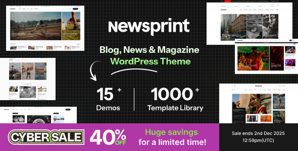 NewsPrint – News Magazine Blog WordPress Theme