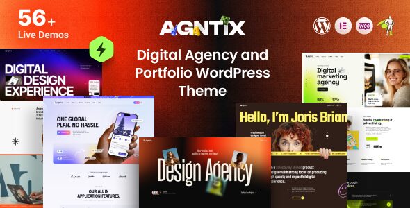 Agntix – Digital Agency & Creative Portfolio WordPress Theme